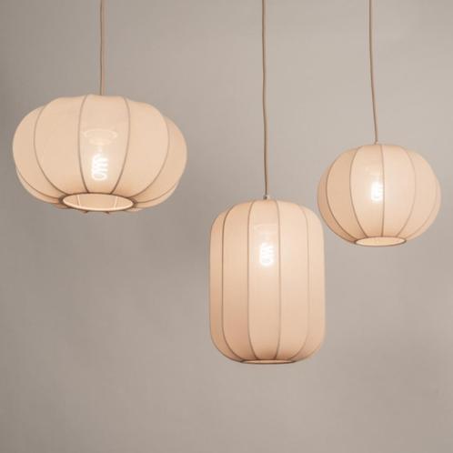 hanglamp lampion lamp 125cm eettafel tafel lamp japandi, Huis en Inrichting, Lampen | Hanglampen, Nieuw, 75 cm of meer, Stof, Ophalen of Verzenden