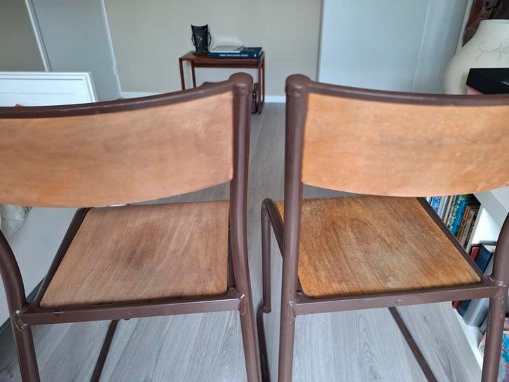 Industriële Stoeltjes - Set van 2, Antiek en Kunst, Antiek | Meubels | Stoelen en Banken, Ophalen