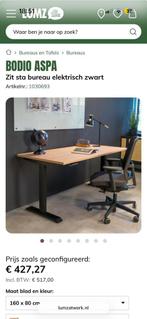 Electrisch zit en sta bureau Bodia aspa, Huis en Inrichting, Bureaus, Ophalen of Verzenden, Zo goed als nieuw