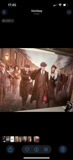 Peaky blinders glazen wall art, Ophalen, 125 cm of meer, Zo goed als nieuw, Schilderij