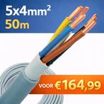 YMvK 5x4mm²  per rol van 50 meter, Ophalen of Verzenden, Nieuw, Kabel of Snoer