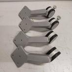 Geremde zwenkwielen met bevestigings per set van 4 stuks, Doe-het-zelf en Verbouw, Zwenkwielen, Ophalen, Gebruikt