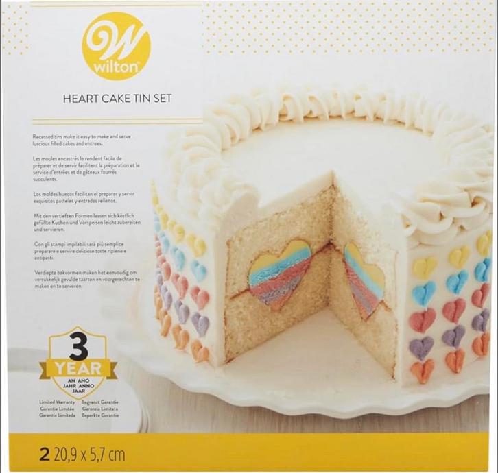 Wilton Tasty-Fill Heart Cake Pan, taart met vulling hartje, Hobby en Vrije tijd, Taarten en Cupcakes maken, Nieuw, Versiering