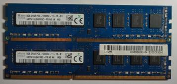 16GB 2x8GB DDR3 1600MHz PC3-12800 Hynix Desktop 1401 1406 beschikbaar voor biedingen