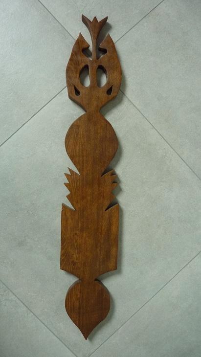 gevelteken levensboom Twentse Ros eikenhout zonnerad, Antiek en Kunst, Curiosa en Brocante, Ophalen