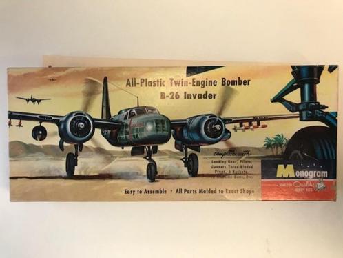 ROWASP OUTLET | Monogram PA6 B-26 Invader | DEELS GEBOUWD, Hobby en Vrije tijd, Modelbouw | Vliegtuigen en Helikopters, Gebruikt
