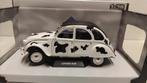Citroen 2CV Vache koeienprint zwart wit Solido 1:18 KRD, Ophalen of Verzenden, Zo goed als nieuw, Auto, Solido