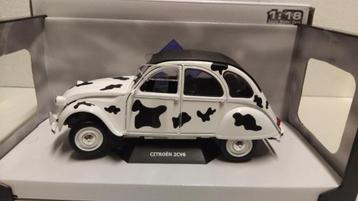 Citroen 2CV Vache koeienprint zwart wit Solido 1:18 KRD beschikbaar voor biedingen