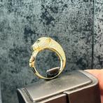 14k gouden panter ring prachtig love model, 20 of groter, Heer, Nieuw, Ophalen of Verzenden