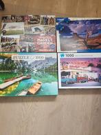 Te koop 4 legpuzzels, Ophalen of Verzenden, 500 t/m 1500 stukjes, Zo goed als nieuw