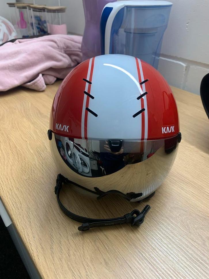 KASK Bambino Triathlon Helm - Maat M, Fietsen en Brommers, Fietsaccessoires | Fietshelmen, Gebruikt, Heer of Dame, M, Ophalen of Verzenden