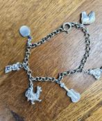 Zilveren (835) JASSERON bedelarmband / armband + 6 bedels, Ophalen, Zo goed als nieuw, Met bedels of kralen, Zilver