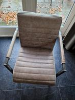 4 eettafelstoelen, Huis en Inrichting, Metaal, Gebruikt, Bruin, Ophalen of Verzenden