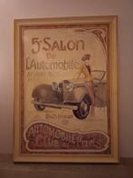 Vintage Auto Salon Schilderij - 111x81cm, Ophalen
