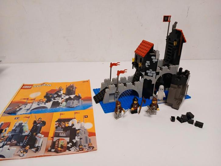 Vintage lego castle 6075 wolfpack tower met manual, Kinderen en Baby's, Speelgoed | Duplo en Lego, Ophalen of Verzenden