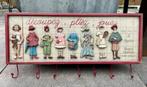 Brocante kinder kapstok 3D, Ophalen of Verzenden, Gebruikt, Hout, Wandkapstok