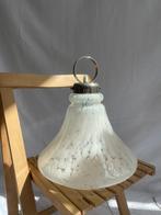 Murano glas hanglamp wit gevlekt, Huis en Inrichting, Lampen | Hanglampen, Ophalen of Verzenden, Zo goed als nieuw, Glas, 50 tot 75 cm