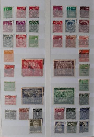 Verzameling Oude Klassieke Postzegels Deutsche Post Gest beschikbaar voor biedingen