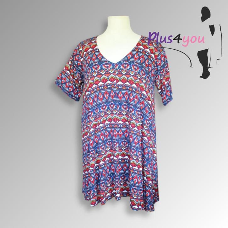 30424 Nieuw A lijn tuniek Created with love mt 56/58  K26, Kleding | Dames, Grote Maten, Zo goed als nieuw, Broek of Spijkerbroek