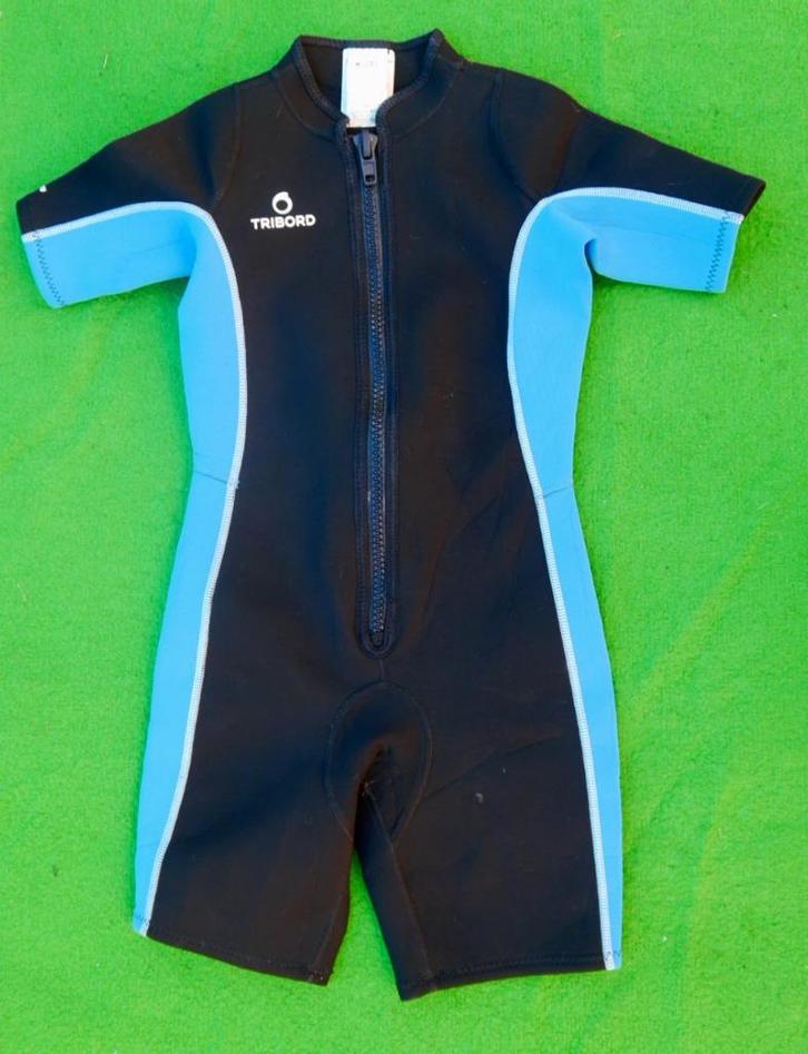 Tribord Kinder Wetsuit Shorty - ca. 12 jaar, Watersport en Boten, Watersportkleding, Zo goed als nieuw, Wetsuit, Kind, Ophalen of Verzenden