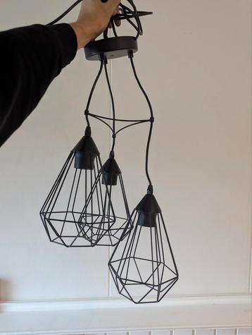 3 voudig hangende lamp - industriële look beschikbaar voor biedingen