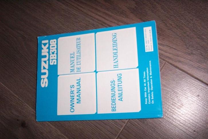 Gebruikershandleiding SUZUKI SB 308 (ALTO)  1987/1990, Auto diversen, Handleidingen en Instructieboekjes, Ophalen of Verzenden