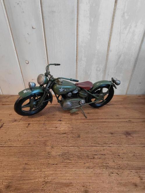 Blikken Harley Davidson in leger uitvoering, Huis en Inrichting, Woonaccessoires | Overige, Nieuw, Ophalen of Verzenden