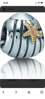 Pandora Bedel Zilveren Schelp Gouden Zeester, Pandora, Ophalen of Verzenden, Zo goed als nieuw, 1 bedel