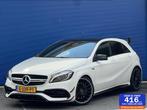 Mercedes A-klasse AMG 45 4MATIC | 380 pk | Kuipstoelen | Sfe, Automaat, Gebruikt, 4 cilinders, Wit