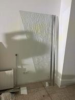 Douchewand 90 cm met muurprofiel en stabilisatiestang, Doe-het-zelf en Verbouw, Sanitair, Ophalen, Zo goed als nieuw, Glas, Douche