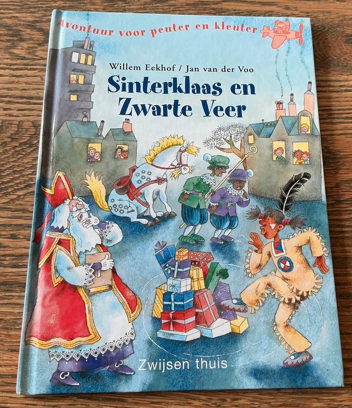Sinterklaas en Zwarte Veer ( indiaan die piet wilt worden  ), Diversen, Sinterklaas, Zo goed als nieuw, Ophalen of Verzenden