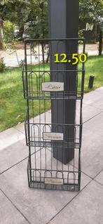 Post rek..wandrek..flessenrek...trolley..mand, Huis en Inrichting, Woonaccessoires | Krantenbakken en Lectuurbakken, Ophalen, Zo goed als nieuw
