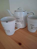 Theepot en mokken, Huis en Inrichting, Keuken | Servies, Ophalen of Verzenden, Aardewerk, Overige stijlen, Overige typen
