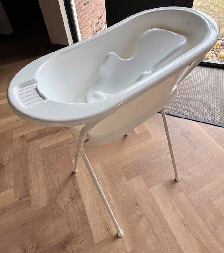 Bébé jou babybad op standaard met inleg, Kinderen en Baby's, Badjes en Verzorging, Zo goed als nieuw, Badje, Bébé-jou, Standaard