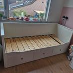 IKEA Hemnes uitschuifbaar bed 80x200 of 160x200, Ophalen, Gebruikt, Eenpersoons, Wit