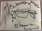 Herman Brood  Titel : Broodje  Stift Tekening op papier, Ophalen