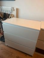 Ikea Malm kast met 3 lades, Ophalen, Kunststof, Gebruikt, 50 tot 100 cm