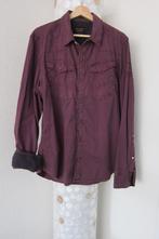 Pme legend blouse overhemd pall mall paars used look m, Ophalen of Verzenden, Halswijdte 39/40 (M), Zo goed als nieuw, Paars