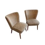 Set 2 x vintage cocktail stoel (setprijs), Huis en Inrichting, Fauteuils, Ophalen, Gebruikt, Minder dan 75 cm, Onbekend