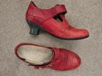 Wolky rood leren pump maat 40, Ophalen of Verzenden, Zo goed als nieuw, Rood