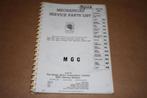 MGC Mechanical Service Parts List - Oldtimer MG, Ophalen of Verzenden