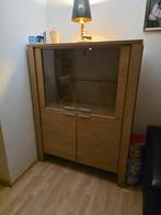 Buffet/ vitrine kast eiken met glas, Huis en Inrichting, Ophalen