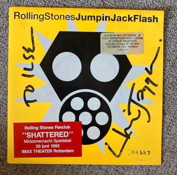 Rolling Stones - signed Jumpin' Jack Flash Single Gesigneerd beschikbaar voor biedingen