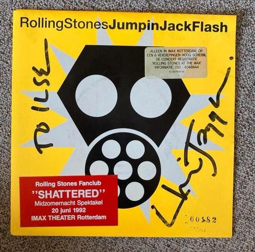 Rolling Stones - signed Jumpin' Jack Flash Single Gesigneerd, Cd's en Dvd's, Cd's | Pop, Zo goed als nieuw, 1980 tot 2000, Ophalen of Verzenden