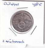Duitsland 2 reichsmark 1938E, Verzenden, Duitsland, Losse munt, Zilver