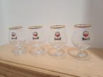 Amstel Bockbier glazen (4 stuks), Ophalen of Verzenden, Zo goed als nieuw, Glas of Glazen, Amstel