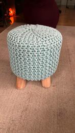 Gehaakt krukje blauw, Ophalen, Zo goed als nieuw, Hout