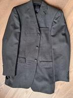 Kostuum heren maat 48 antracietgrijs met dunne krijtstreep, Ophalen of Verzenden, Zo goed als nieuw, Maat 48/50 (M), Grijs