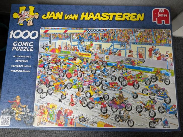 Jan van Haasteren puzzel Motorrace 1000 stukjes [02046], Hobby en Vrije tijd, Denksport en Puzzels, Nieuw, Legpuzzel, 500 t/m 1500 stukjes