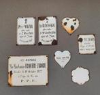 Emaille graf bordjes / gedenkplaat / bordje / grafhart, Ophalen